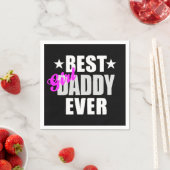 ガール最高のダディーエバー スタンダードカクテルナプキン (インサイチュ)