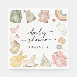 ガール服ベビーシャワーナプキン スタンダードランチョンナプキン