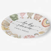 ガール服ベビーシャワー紙プレート ペーパープレート (アングル)