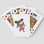 ガール歩くA綱渡り トランプ (裏面)