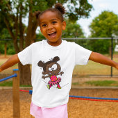 ガール歩くA綱渡り Tシャツ