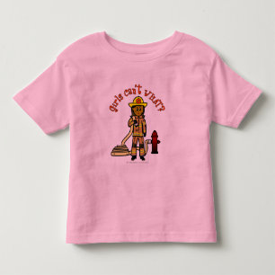 ガール消防士 トドラーTシャツ