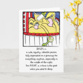 ガール生まれたばかりのベビーグリーティングカード カード (黄色い花)