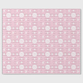 ガール用ベビーカー付きベビーシャワーラッピング紙 ラッピングペーパー (フラット)