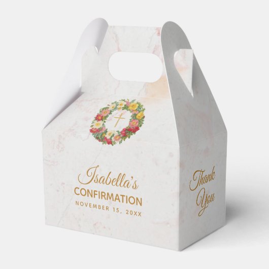 ガール確認クロスバラリース大理石フローラ フェイバーボックス (正面サイド)