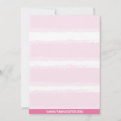 ガール航海のベビーシャワー招待状 招待状 (裏面)