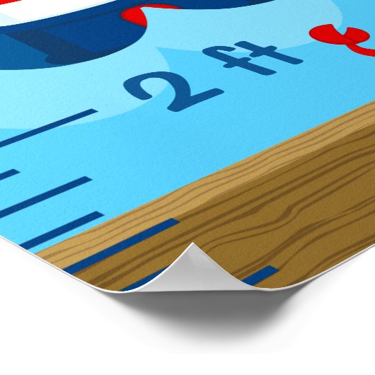 ガール航海のモンキーレッドとネイビー成長図 ポスター (角)