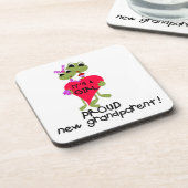 ガール誇りを持ったギフトのおじいさん コースター (左側)