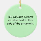 ガール誇りを持ったギフトのおじいさん セラミックオーナメント (裏面)