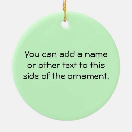 ガール誇りを持ったギフトのおじいさん セラミックオーナメント (裏面)