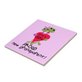 ガール誇りを持ったギフトのおじいさん タイル (側面)