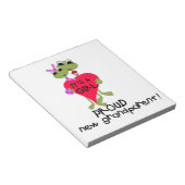 ガール誇りを持ったギフトのおじいさん ノートパッド (アングル)