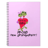 ガール誇りを持ったギフトのおじいさん ノートブック (正面)