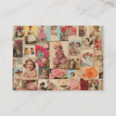 ガール誕生日コラージュ コーリングカード (裏面)