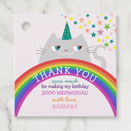 ガール誕生日サンキューユー フェイバータグ (正面)