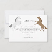 ガール誕生日ロデオ女性のカーボーイサンキューカード サンキューカード (正面)