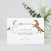 ガール誕生日ロデオ女性のカーボーイサンキューカード サンキューカード (スタンド正面)