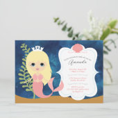 ガール誕生日招待状 招待状 (スタンド正面)