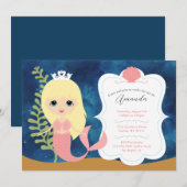 ガール誕生日招待状 招待状 (正面/裏面)