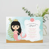 ガール誕生日招待状 招待状 (スタンド正面)