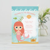 ガール誕生日招待状 招待状 (スタンド正面)