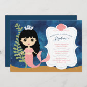 ガール誕生日招待状 招待状 (正面/裏面)