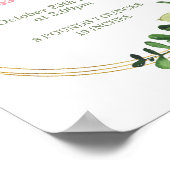 ガール誕生統計ポスター子供部屋ウォールアートプリント ポスター (角)