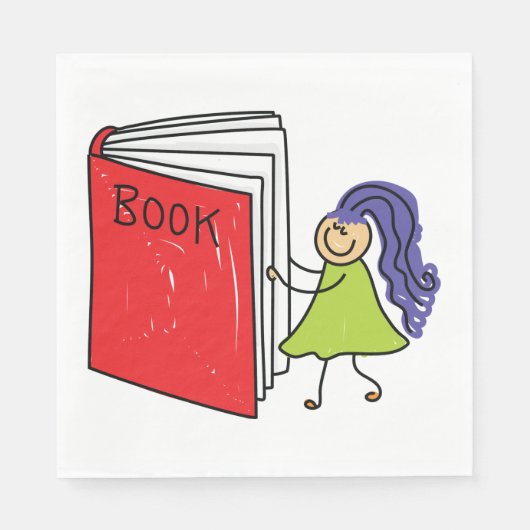 ガール読ズA本紙ナプキンス スタンダードランチョンナプキン (正面)