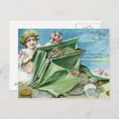 ガール財布コインズマネーバラ ポストカード (正面/裏面)