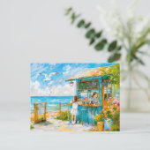 ガール買ズのサンドウィッチアットビーチ シーズンポストカード