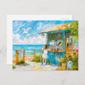 ガール買ズのサンドウィッチアットビーチ シーズンポストカード