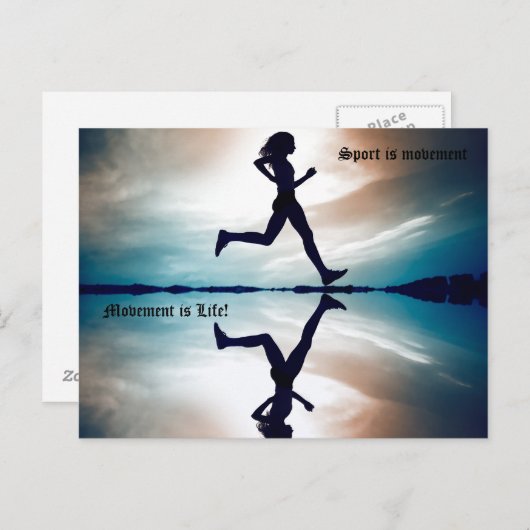 ガール走 ポストカード (正面/裏面)