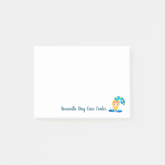 ガール踊りアンダーザレイン ポストイット (正面)