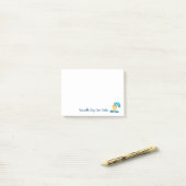 ガール踊りアンダーザレイン ポストイット (デスク上)