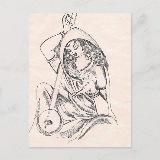 ガール遊シタール ポストカード (正面)