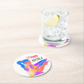 ガール遊ズカラフルホリ ラウンドペーパーコースター (インサイチュ)