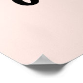 ガール集団 |かわいいピンクの女の子パワーモダンフェミニスト ポスター (角)