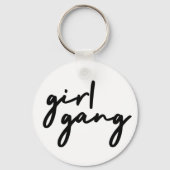 ガール集団 |かわいい女の子パワーモダンフェミニズム キーホルダー (正面)