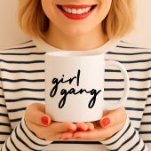 ガール集団 |フェミスタイリッシュニストモダンガールパワー コーヒーマグカップ
