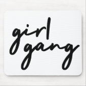 ガール集団 |フェミスタイリッシュニストモダンガールパワー マウスパッド (正面)