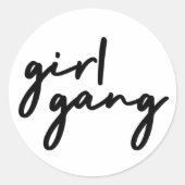 ガール集団 |フェミスタイリッシュニストモダンガールパワー ラウンドシール (正面)