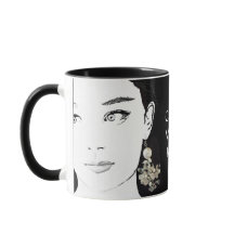 ガール顔かわいらしフローラファッションイラストレーションファンキー