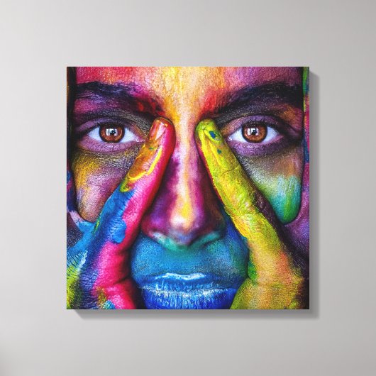 ガール顔 | Zazzle_Growstore キャンバスプリント (正面)