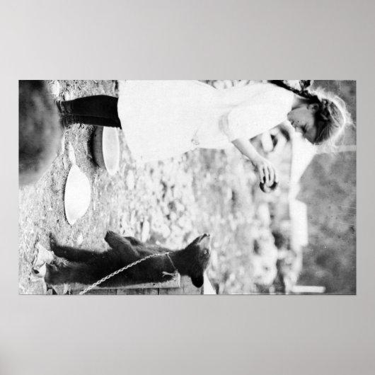 ガール食べ物を与えズベアーカブ ポスター (正面)