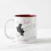 ガール魚釣りディールit魚釣りギア ツートーンマグカップ (左)