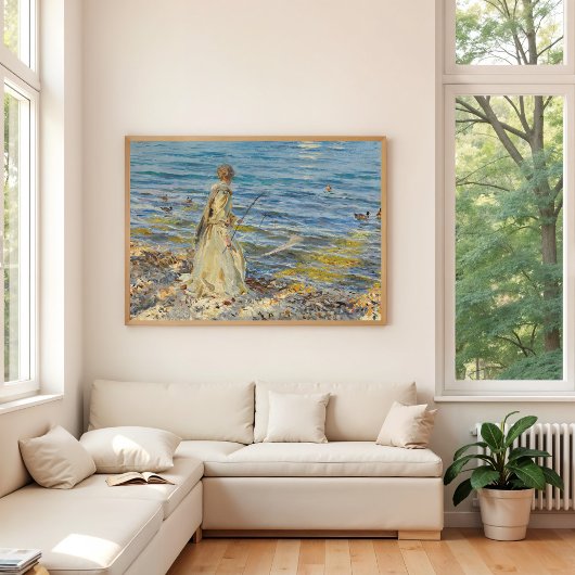 ガール魚釣り、サージェント1913 ポスター