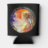 ガール鮮やかクーラーボックスの水彩画 缶クーラー (正面)