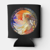 ガール鮮やかクーラーボックスの水彩画 缶クーラー (裏面)