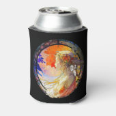 ガール鮮やかクーラーボックスの水彩画 缶クーラー (缶裏面)