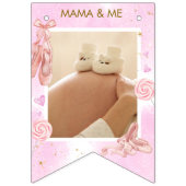 ガール1歳の誕生日バレエピンクバレリーナ バンティングフラッグ (第2の旗)